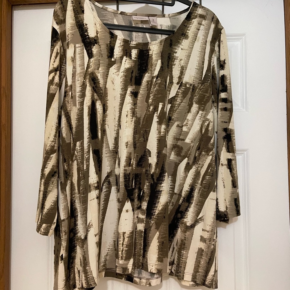 Chico’s 3/4 sleeve blouse  size  16/18